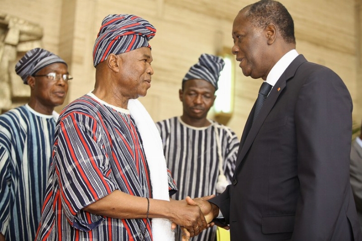 Audiences du Présidence de la République : Le roi de Bouna échange sur le développement de sa région